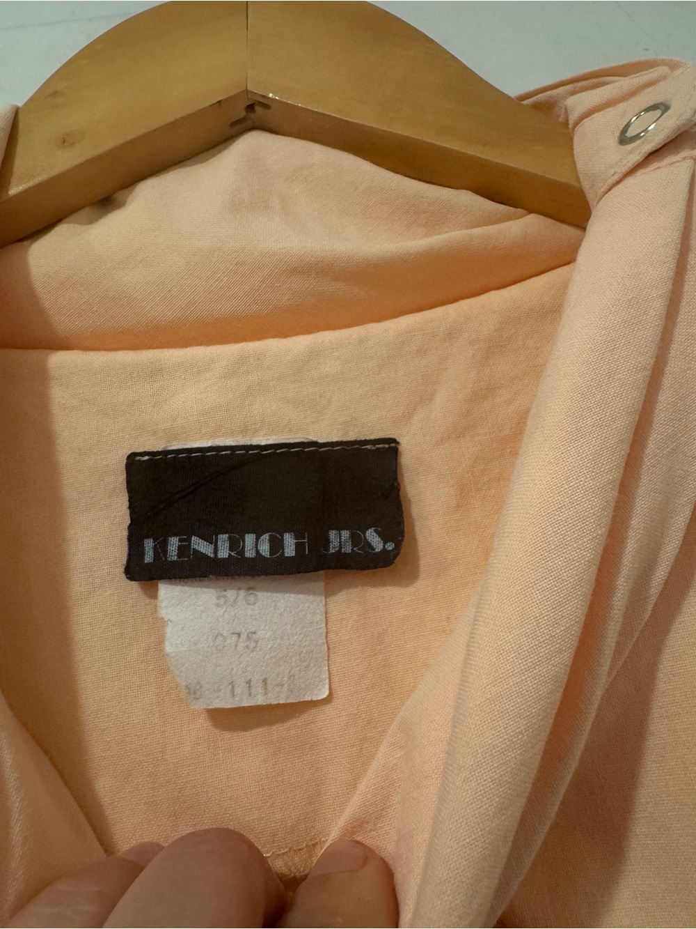 Vintage Kenrich Juniors Peach Cotton Jumpsuit Size 5-6 | 100% Cotton - Picture 6 of 9